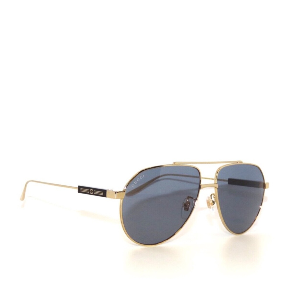 Gucci GG1311S 003 61 XL Gold Blue Sunglasses 1311 - Picture 3 of 5